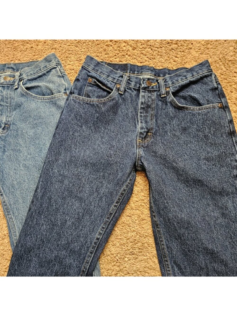 Wrangler Jeans Lot of 2 Mens Tag 28x32 Fit 28x30 Slim Straight Cotton Denim EUC - Picture 3 of 8